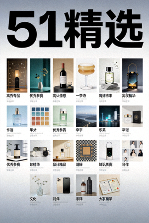 大赛精华《51精选》海报，合集优秀参赛作品