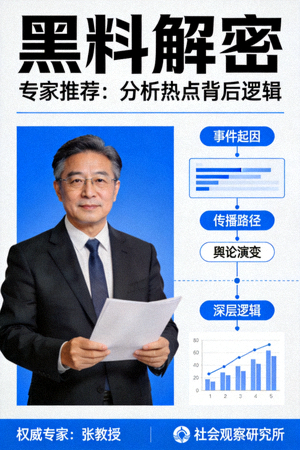 专家推荐《黑料解密》海报，分析热点背后逻辑